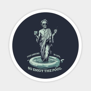 Funny Philosophy gift - Greek quote for philosophers Magnet